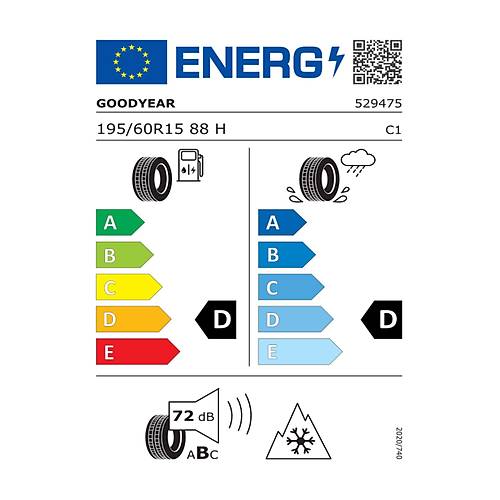 Goodyear 195/60 R15 88H Ultragrip 8 Oto K Lastii ( retim Yl: 2023 )