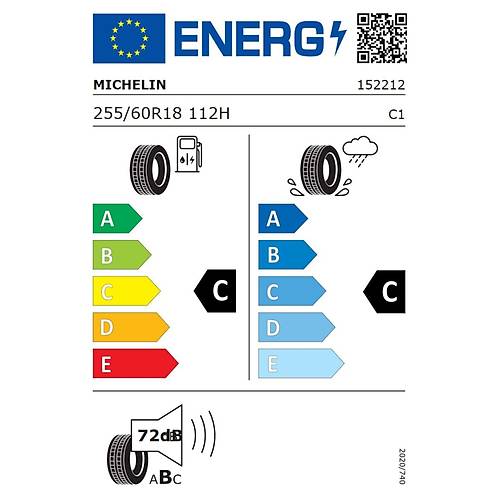 Michelin 255/60 R18 112H Latitude Cross Oto Yaz Lastii (retim Yl: 2024)