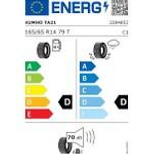 Kumho 165/65 R14 79T Solus Ta21 M+S Oto Yaz Lastii ( retim Yl: 2024 )