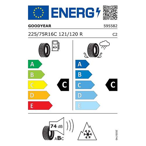 Goodyear 225/75 R16C 121/120R Eagle Sport 4Seasons Cargo Hafif Ticari 4 Mevsim Lastii (retim Yl: 2024)