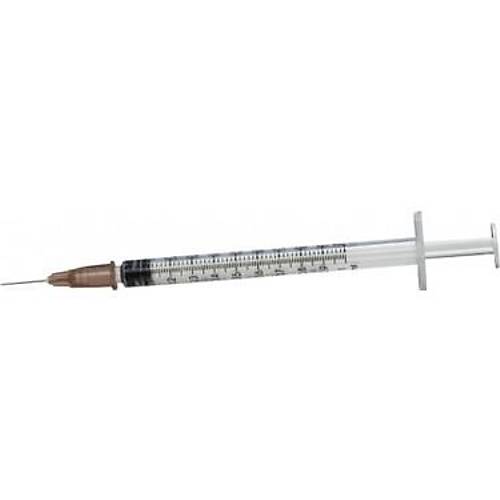 Berika enjektr 1 ml kahverengi  3p rnga /26 G 0,45x13 mm 100 adet
