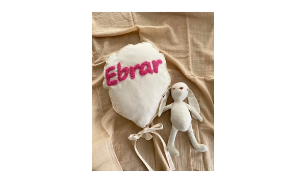 ToprikoKids Isim Yazl Dekoratif Balon Yastk & Duvar Ss (EL YAPM)