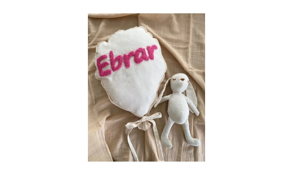 ToprikoKids Isim Yazl Dekoratif Balon Yastk & Duvar Ss (EL YAPM)