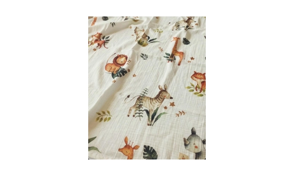 ToprikoKids Safari %100 Organik Pamuk , Gots Oeko Teks Sertifikal ift Kat 95x100 Cm Mslin rt
