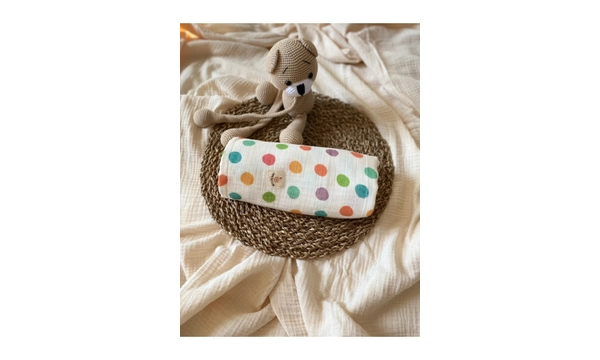 ToprikoKids Bonibon %100 Organik Pamuk , Gots Oeko Teks Sertifikal ift Kat 95x100 Cm Mslin rt
