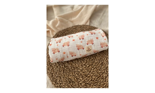 Kuzucuk %100 Organik Pamuk , Gots Oeko Teks Sertifikal ift Kat 95x100 Cm Mslin rt