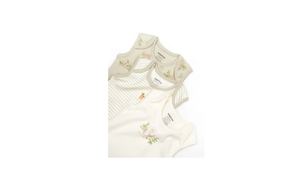 BabyCosy Bunny %100 Organik Pamuk 3l Kolsuz t tl Body