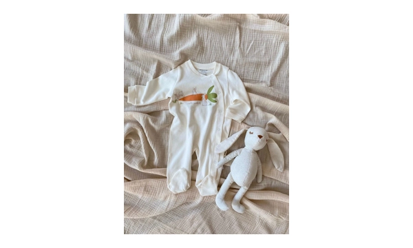 Bunny %100 Organik Pamuk 2li Uzun Kollu Tulum