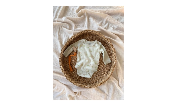 BabyCosy Bunny %100 Organik Pamuk 3l Uzun Kollu t tl Body