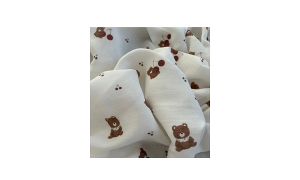 Teddy %100 Organik Pamuk , Gots Oeko Teks Sertifikal ift Kat 95x100 Cm Mslin rt & Battaniye