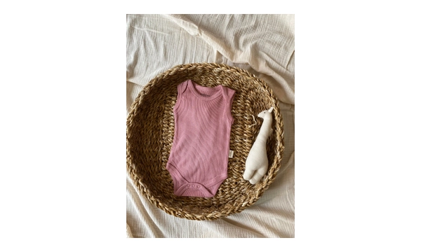 ToprikoKids Pinky %100 Organik Pamuk Kolsuz Body