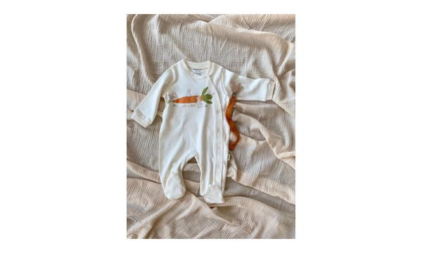 BabyCosy Bunny %100 Organik Pamuk 2li Uzun Kollu 6-9 Ay Tulumu
