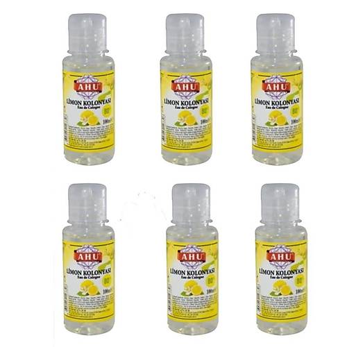 AHU Limon Kolonyas 80 Derece - 100 ml x 6 Adet