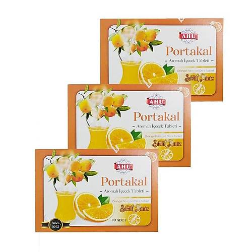 Portakal Aromal ecek Tableti 70 Adet-500 Gr x 3 Adet