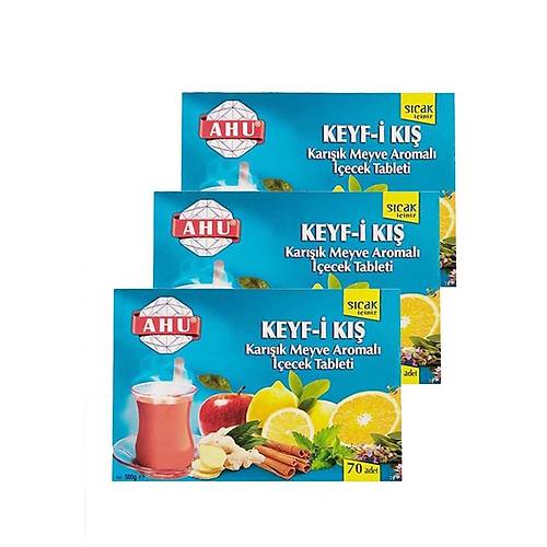 Keyf-i K Kark Meyve Aromal ecek Tableti 70 Adet-500 Gr x 6 Adet