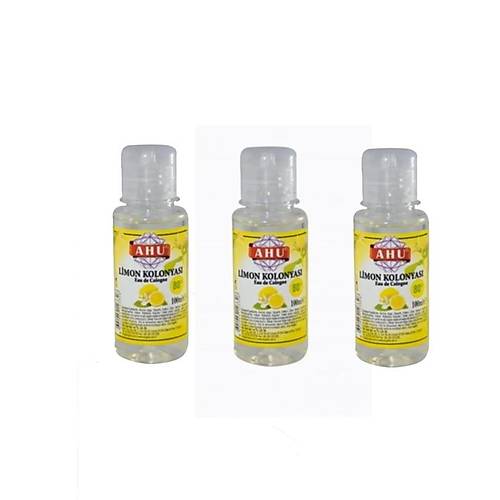 AHU Limon Kolonyas 80 Derece - 100 ml x 3 Adet