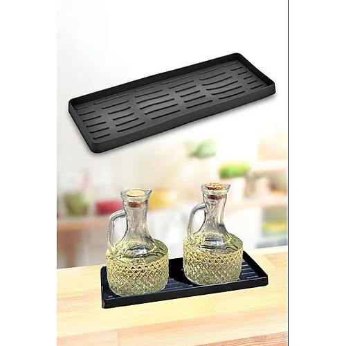 Silikon Yağdanlık Altlığı Çok Amaçlı Tepsi Mat 