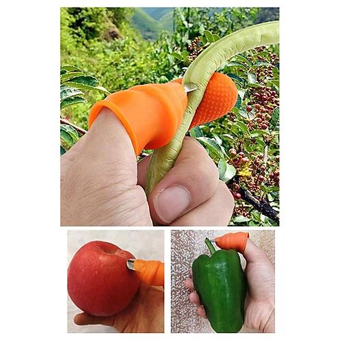 Pratik Parmak Soyacak Baş Parmak Koruyucu Tarla Hasat Doğrayıcı Kesme Eldiveni