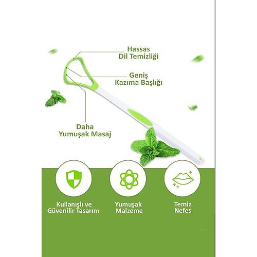 Dil Temizleyici ve Kazıyıcı Ağız Bakım Fırçası