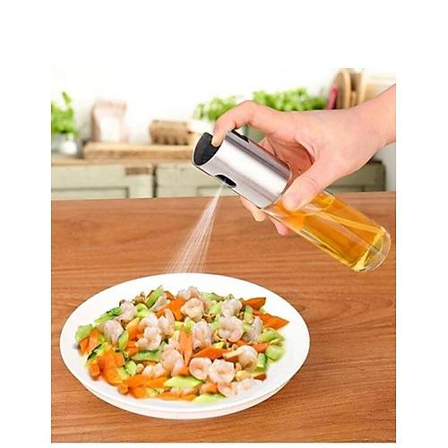 Sprey Yağdanlık, Airfryer Püskürtmeli Sprey Cam Şişe Zeytinyağı Sirke Yağ Püskürtücü 