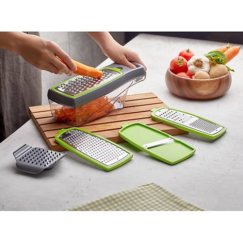 5 Parça Hazneli Çok Fonksiyonlu Rende Patates Salata Soğan Sarımsak Havuç Sebze Meyve Doğrayıcı
