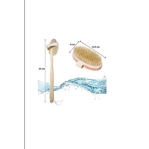 Saplı Doğal At Kılı Banyo Kuru Cilt Selülit Önleyici, Yumuşak Duş Lifi Vücut Masaj Fırçası Çilek Bacak Peeling Fırçası