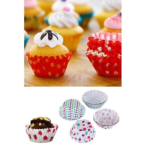 120'li Mini Muffin Tartolet,Fırın Kek Kapsulü 