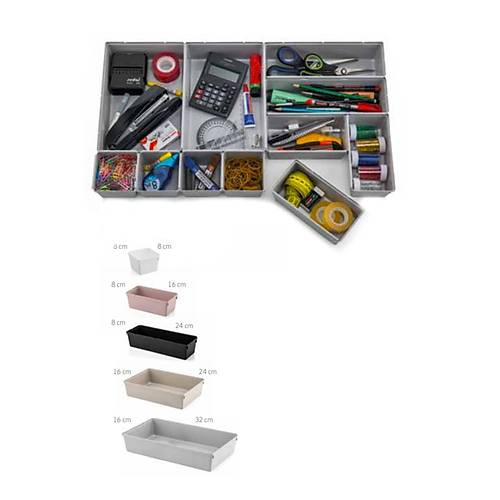 8 Parça Kaşıklık Çekmece İçi Çatal Bıçak Kaşık Modüler Makyaj Organizer Set 