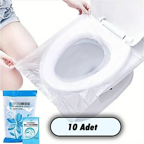 10 Adet Tuvalet Klozet Kapağı Filesi Hijyenik Su Geçirmez WC Kılıf