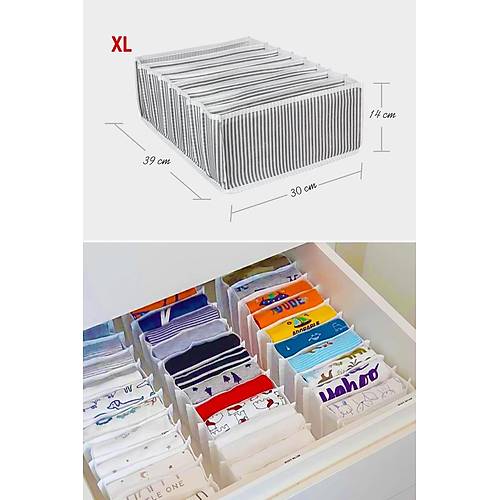 8 Gözlü Çekmece İçi Akordiyon Organizer Düzenleyici (XL)