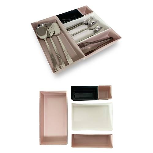 5 Parça Çekmece İçi Kaşıklık Modüler Çatal Bıçak Kaşık Organizer Set
