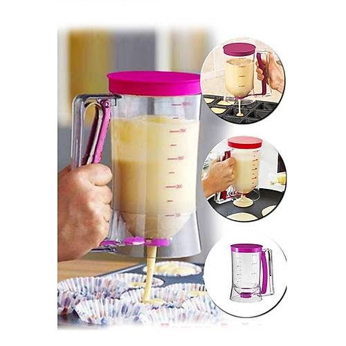 Ölçekli Hamur Çikolata Krema Dağıtıcı Porsiyonluyucu 900 ML