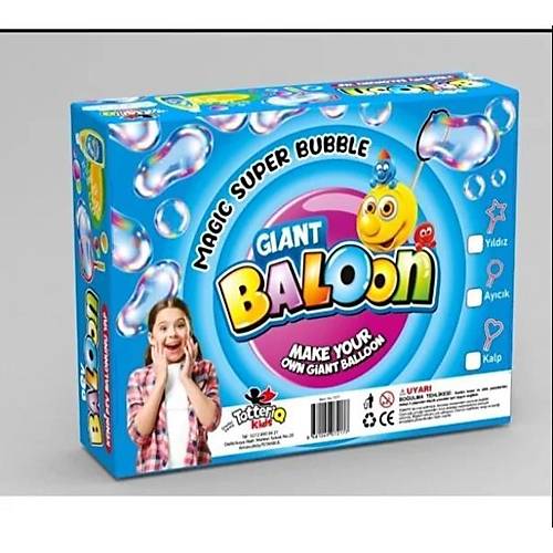 Üflemeli Köpük Balon Oyunu Eğlenceli Temalı Dev Balon Seti