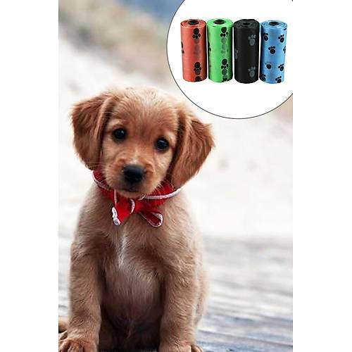 Pati Desenli 4'Lü Köpek Kaka Poşeti Seti