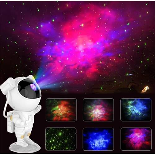 Astronot Gece Lambası Işıklı Müzik Çalan Kumandalı Robot