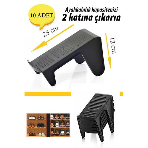 Tekli Ayakkabı Düzenleyici Rampa 10 Adet