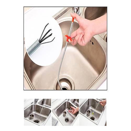 Lavabo ve Gider Açıcı Esnek Bükülebilir Kıskaç 90 Cm