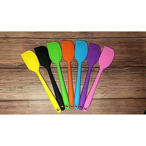 Silikon Renkli Spatula Yanmaz Yapışmaz Isıya Dayanıklı Üst Kalite