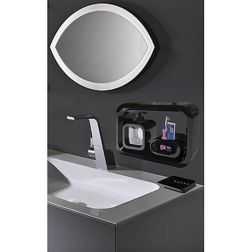 4 Lü Modüler Ve Estetik Banyo Seti Diş Fırça Sabun Organizeri Siyah