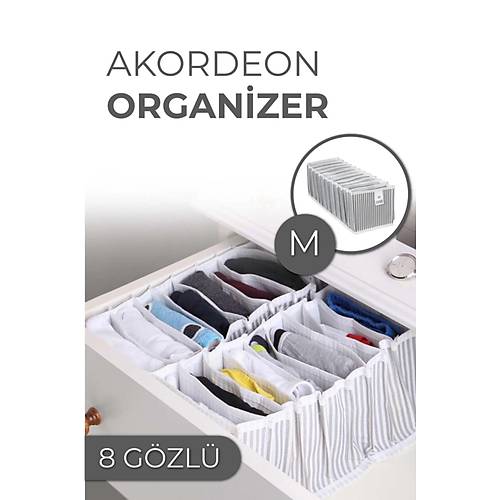 11 Gözlü Çekmece İçi Akordiyon Organizer (M)