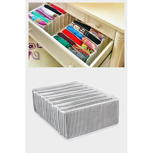 8 Gözlü Çekmece İçi Akordiyon Organizer Düzenleyici (XL)