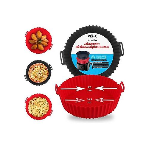 Airfryer Silikon Pişirme Kalıbı - Hava Fritözü Kalıbı Airfryer Aksesuar