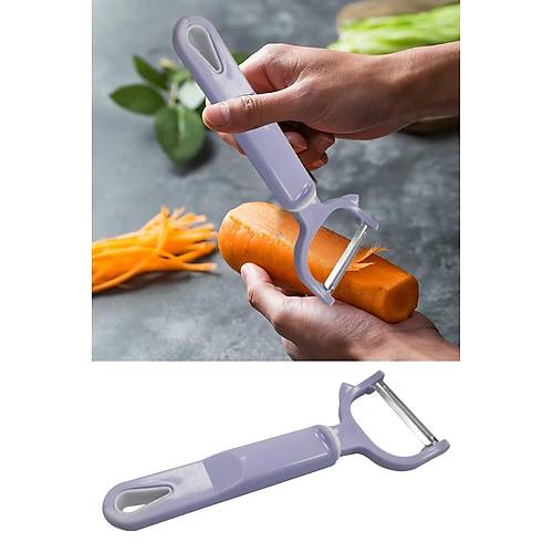 Plastik Uzun Saplı Meyve, Sebze Soyucu Soyacak