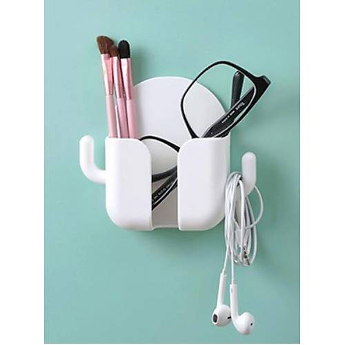 Kumanda Telefon Ve Aksesuar Tutucu Stant Kancalı Yapışkanlı Organizer