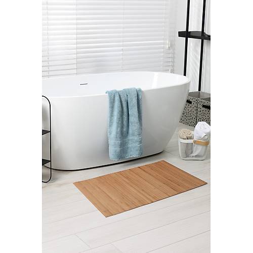 Bambu Banyo Matı Yer Paspası Su Sızmaz Kaydırmaz Mat
