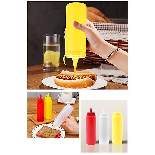 3 Adet Avantaj Paketi Ketçap,Mayonez Sosluk Şişesi 700 ML