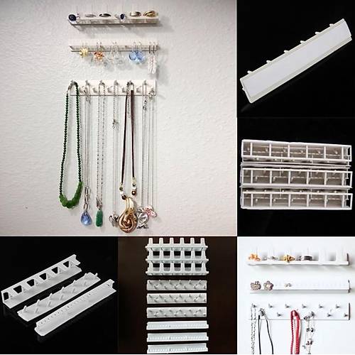 9 Parça Takı,Küpe,Yüzük,Kolye Düzenleyici Yapışkanlı Organizer Set