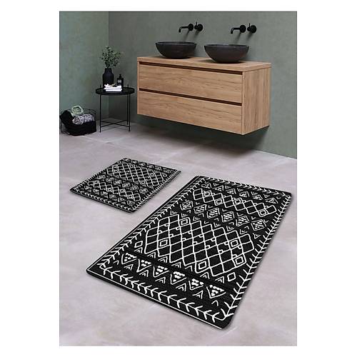 Otantik Dijital 2 Li Set Banyo Paspas Seti