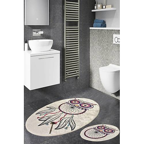 Stella Dijital Baskılı Set Banyo Halısı 2 Li