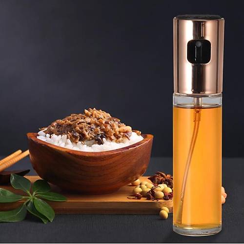 Sprey Yağdanlık, Airfryer Püskürtmeli Sprey Cam Şişe Zeytinyağı Sirke Yağ Püskürtücü 